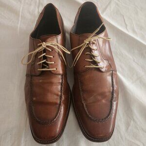 Cole Haan Nike Air Men's Leather Oxford Dress Shoes Brown Leather Size 13